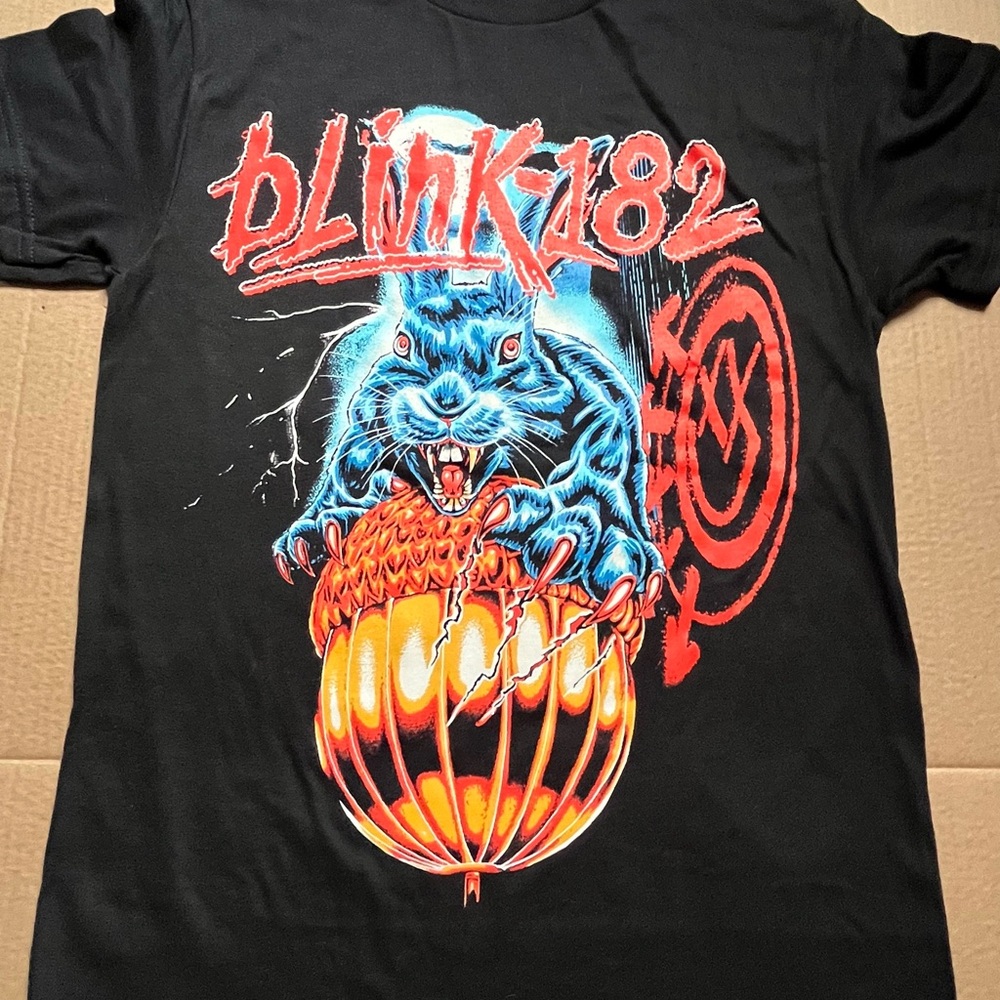Blink 182 Men’s Small Tshirt Punk Emo Raging Squirrel